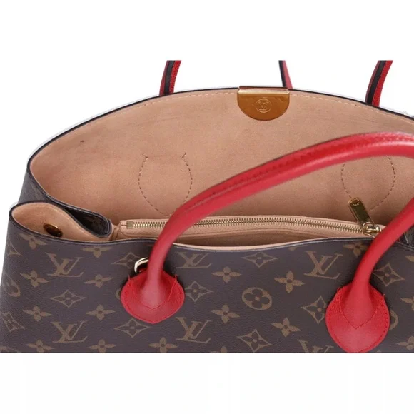 Louis Vuitton Flandrin Triple Compartment Satchel Monogram Brown Cerise M41596 - Picture 12 of 13